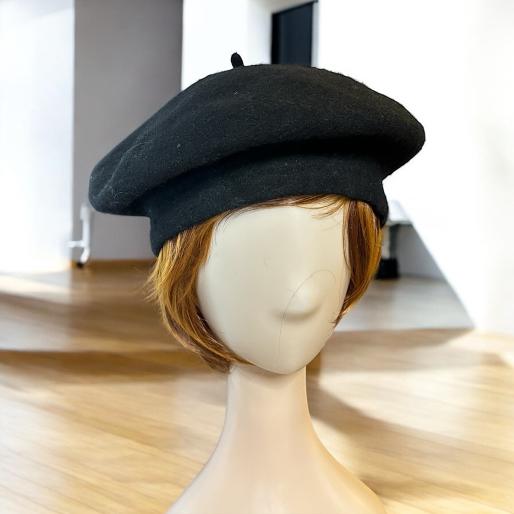 Jacobson Hat Co., French Beret, 100% Wool, Black